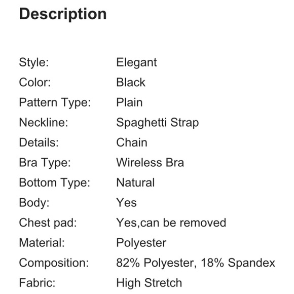 1 Large Left! Black Bikini Chain Link Bathing Suit - Picture 6 of 7